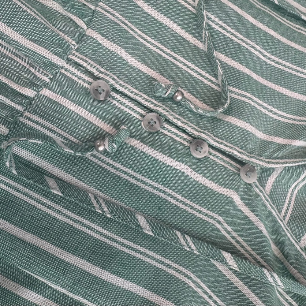 Gentle Fawn Green Striped Midi Dress - Picture 12 of 16